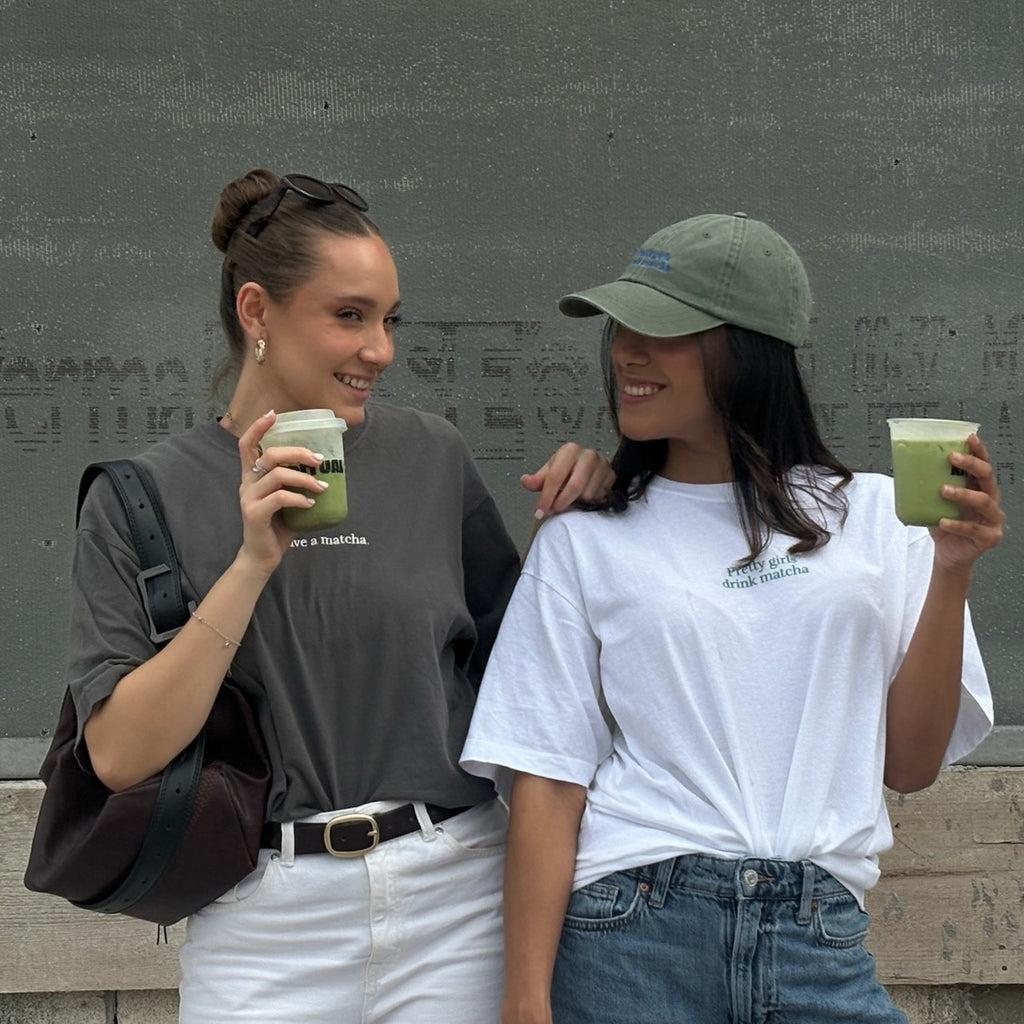 "relax, have a matcha" t-shirt