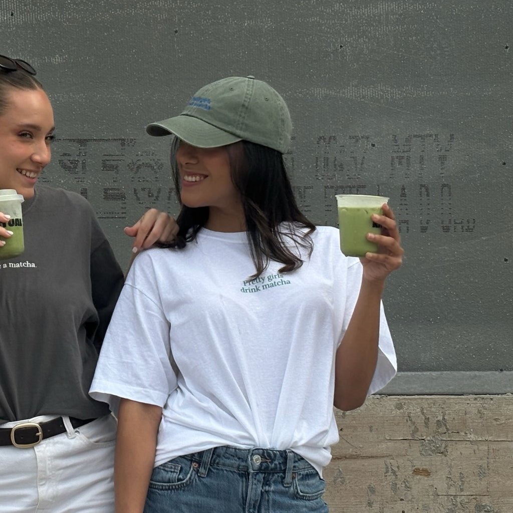 "pretty girls drink matcha" hat