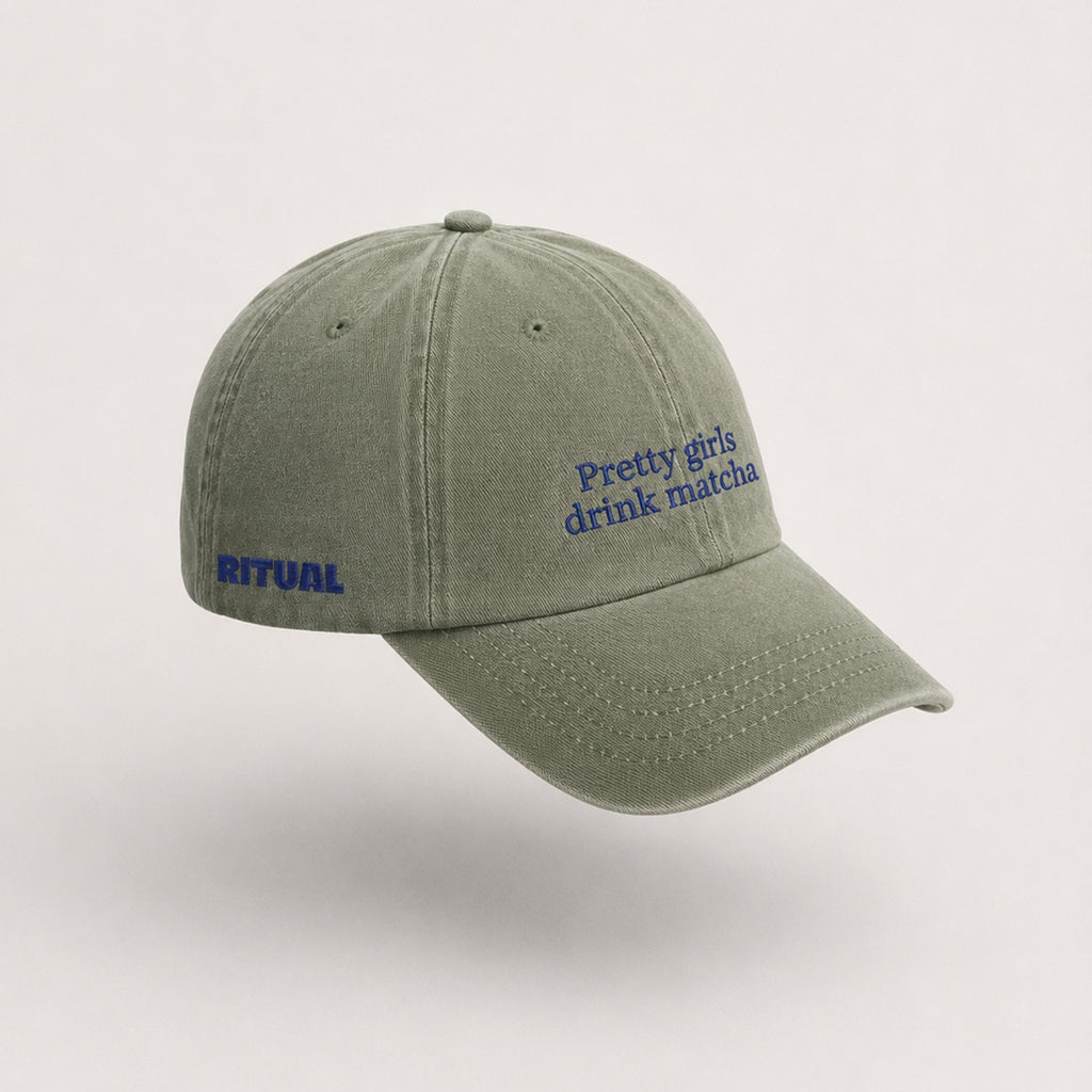 "pretty girls drink matcha" hat