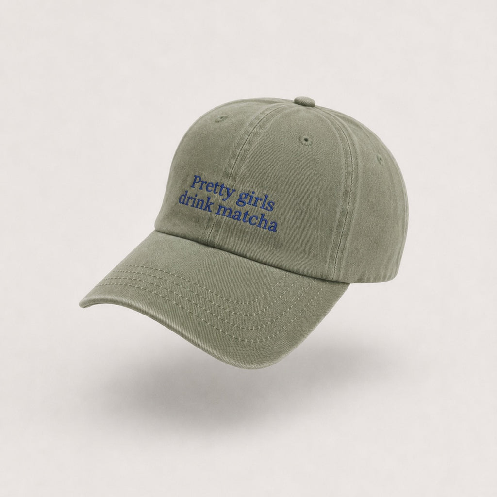 "pretty girls drink matcha" hat